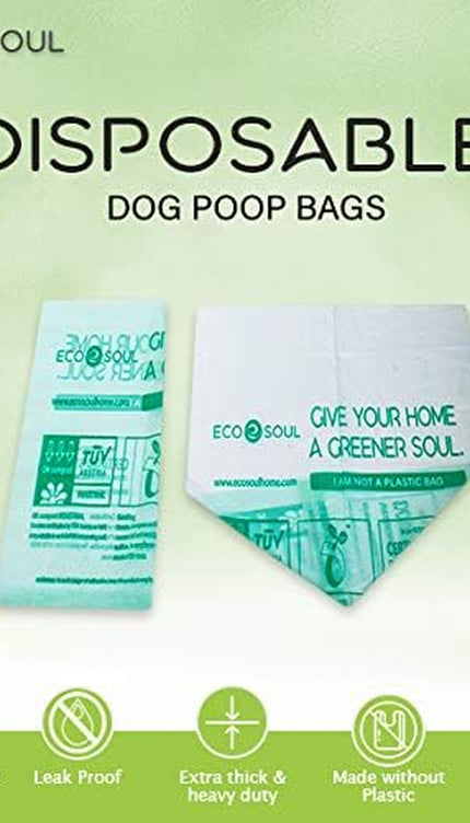 - Dog Poop Bags | Earth-Friendly Disposable Bag | Ultra Thick | Durable | Biodegradable Plant-Based Pet Waste Bags | 100% Compostable | with Leak Proof and Tear Resistant Quality | 13" X 9"