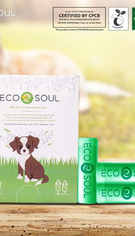 - Dog Poop Bags | Earth-Friendly Disposable Bag | Ultra Thick | Durable | Biodegradable Plant-Based Pet Waste Bags | 100% Compostable | with Leak Proof and Tear Resistant Quality | 13" X 9"