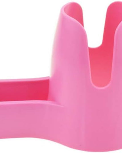 Hamster Water Bottle, Pet Dispenser for Cage with Base Hut Small Pet Nest Hamster Water Bottle Holder(Pink)