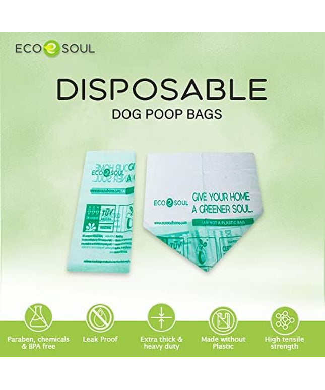 - Dog Poop Bags | Earth-Friendly Disposable Bag | Ultra Thick | Durable | Biodegradable Plant-Based Pet Waste Bags | 100% Compostable | with Leak Proof and Tear Resistant Quality | 13" X 9"