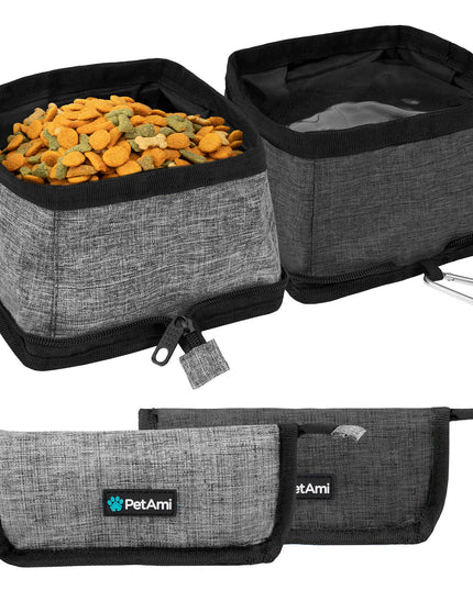 Travel Collapsible Dog Bowl Foldable Expand Water Dish for Pet Cat Food Hiking