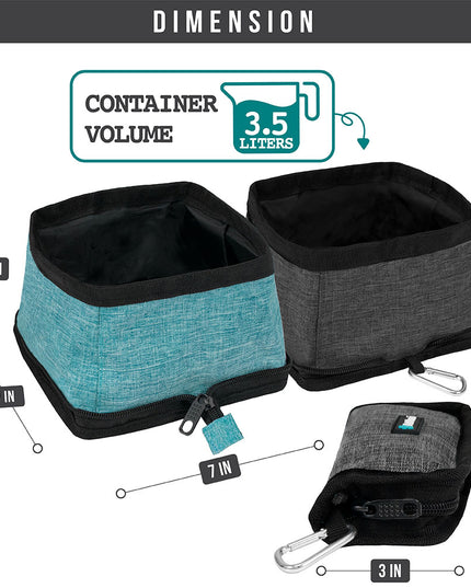 Travel Collapsible Dog Bowl Foldable Expand Water Dish for Pet Cat Food Hiking