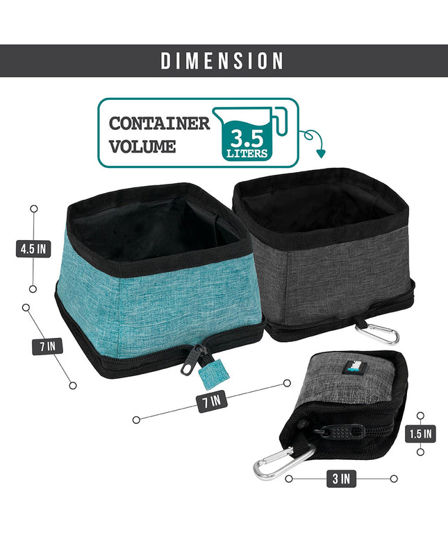 Travel Collapsible Dog Bowl Foldable Expand Water Dish for Pet Cat Food Hiking