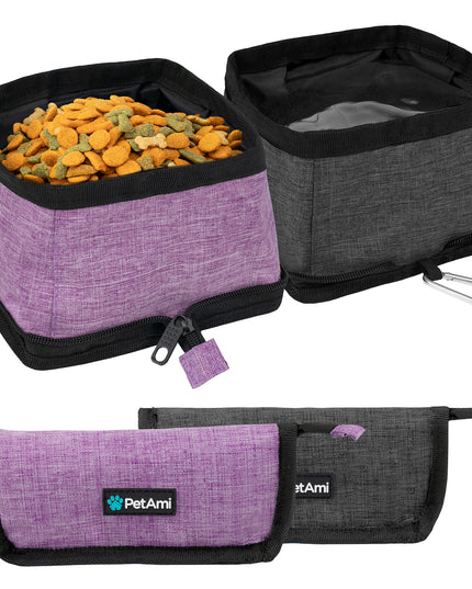 Travel Collapsible Dog Bowl Foldable Expand Water Dish for Pet Cat Food Hiking