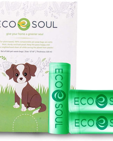 - Dog Poop Bags | Earth-Friendly Disposable Bag | Ultra Thick | Durable | Biodegradable Plant-Based Pet Waste Bags | 100% Compostable | with Leak Proof and Tear Resistant Quality | 13" X 9"
