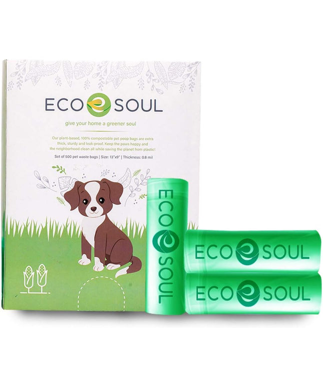 - Dog Poop Bags | Earth-Friendly Disposable Bag | Ultra Thick | Durable | Biodegradable Plant-Based Pet Waste Bags | 100% Compostable | with Leak Proof and Tear Resistant Quality | 13" X 9"