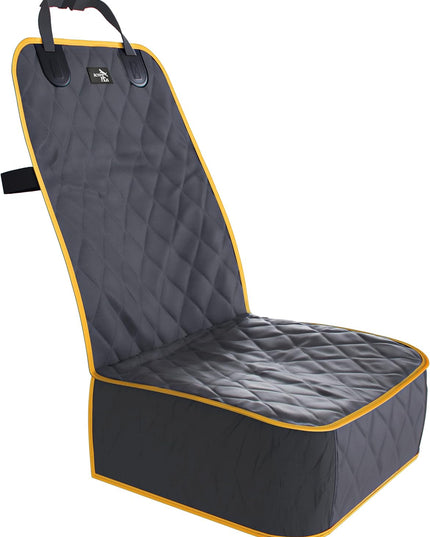 Dog Car Seat Cover, Waterproof Front Seat Protector for SUV Truck Sedan, Pet Safety Travel Comfort System with Universal Fit, Orange