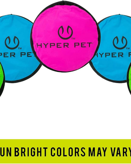 Flippy Flopper 9" Flying Disc Soft Dog Toy, Floats in Water & Safe on Teeth, for All Breeds, Pack of 5 (Colors May Vary)