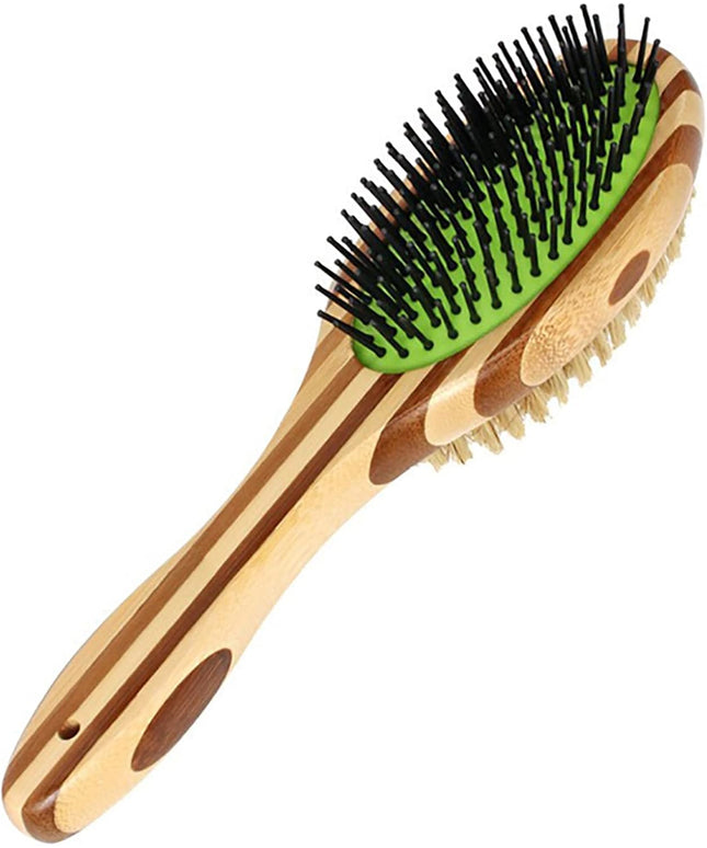 Ultimate 2-In-1 Dog Grooming Brush Detangles & Massages Long Haired Dogs & Cats While Creating a Soft Coat Shine. Daily Grooming to Keep Your Dog'S & Cat'S Hair Smooth & Tangle Free. Happy Brushing.