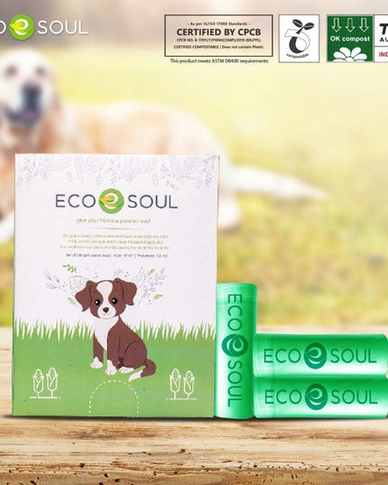 - Dog Poop Bags | Earth-Friendly Disposable Bag | Ultra Thick | Durable | Biodegradable Plant-Based Pet Waste Bags | 100% Compostable | with Leak Proof and Tear Resistant Quality | 13" X 9"