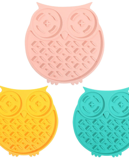 Slow Feeding Mat for Dogs & Cats, Slow Feeder Licking Pad with Non-Slip Design, Feeder Mat for Yogurt or Pea Nut Butter, Pet Food Mat with Suction Cup for Bathing, Grooming,And Nail Trimming