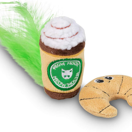 Silly Snacks and Funny Food Crinkle Cuddling Catnip and Silvervine Interactive Cat Toys - Great for Indoor Cats, Kittens or Medium Breeds