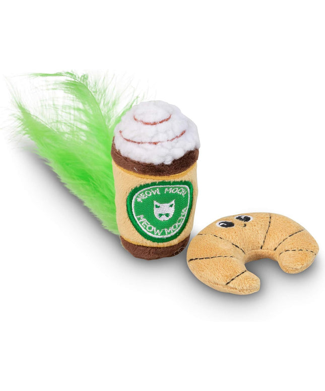 Silly Snacks and Funny Food Crinkle Cuddling Catnip and Silvervine Interactive Cat Toys - Great for Indoor Cats, Kittens or Medium Breeds