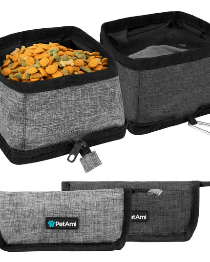 Travel Collapsible Dog Bowl Foldable Expand Water Dish for Pet Cat Food Hiking