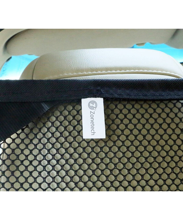 Zone Tech Vehicle Car Travel Pet Dog Car Back Seat Net Mesh Barrier 47X34"