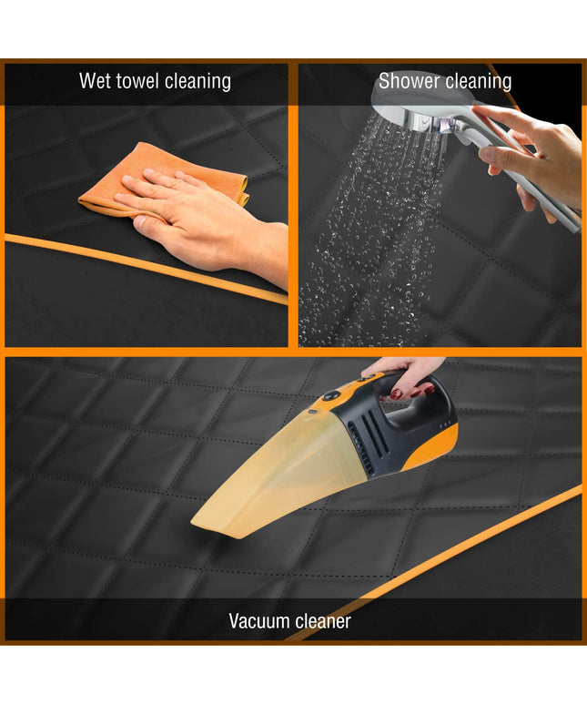 Dog Car Seat Cover, Waterproof Front Seat Protector for SUV Truck Sedan, Pet Safety Travel Comfort System with Universal Fit, Orange