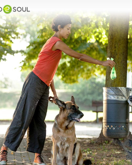 - Dog Poop Bags | Earth-Friendly Disposable Bag | Ultra Thick | Durable | Biodegradable Plant-Based Pet Waste Bags | 100% Compostable | with Leak Proof and Tear Resistant Quality | 13" X 9"