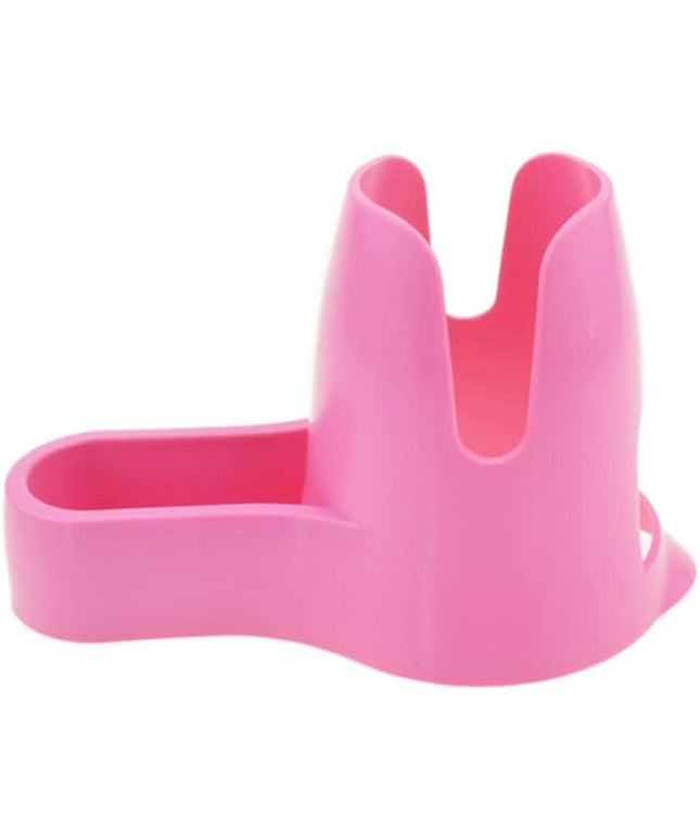 Hamster Water Bottle, Pet Dispenser for Cage with Base Hut Small Pet Nest Hamster Water Bottle Holder(Pink)