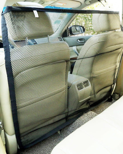 Zone Tech Vehicle Car Travel Pet Dog Car Back Seat Net Mesh Barrier 47X34"