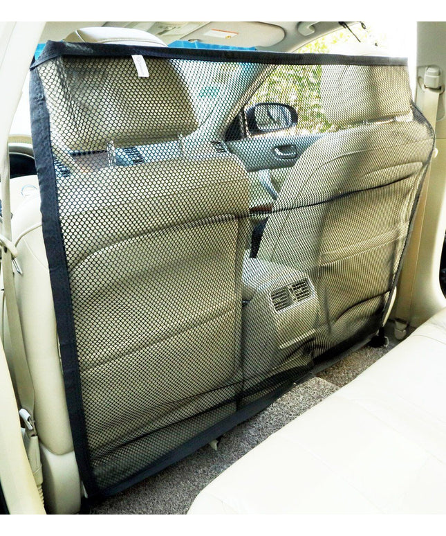Zone Tech Vehicle Car Travel Pet Dog Car Back Seat Net Mesh Barrier 47X34"