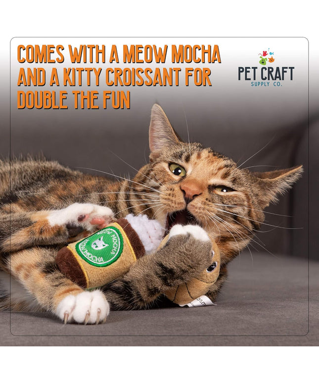 Silly Snacks and Funny Food Crinkle Cuddling Catnip and Silvervine Interactive Cat Toys - Great for Indoor Cats, Kittens or Medium Breeds