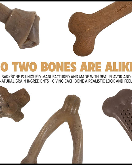 Dinosaur Barkbone - Nylon Dog Bone for Aggressive Chewers - Bacon Flavor - 8.5"