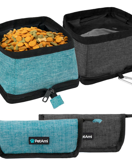 Travel Collapsible Dog Bowl Foldable Expand Water Dish for Pet Cat Food Hiking